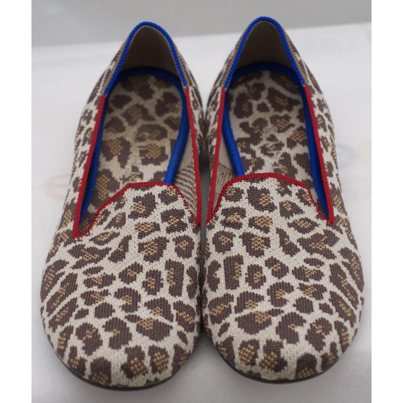 ROTHY’s Womens The Loafers Mocha Spot Flat Shoes Animal Print Leopard Size 9 - Picture 5 of 11
